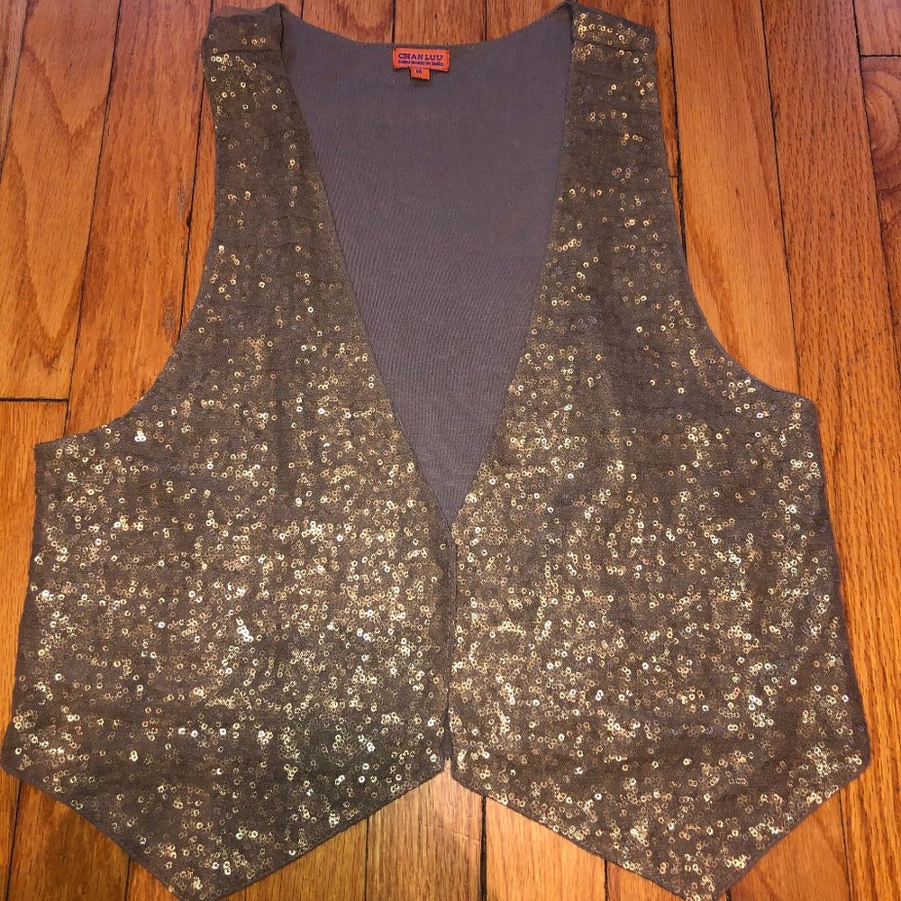 Beautiful Handmade Chan Luu Sequin Vest